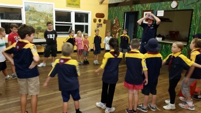 Parade after campfire