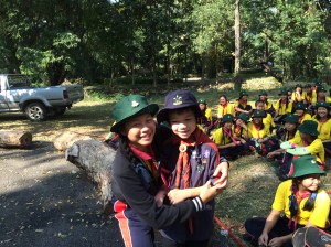 A badge winner thanking Jason